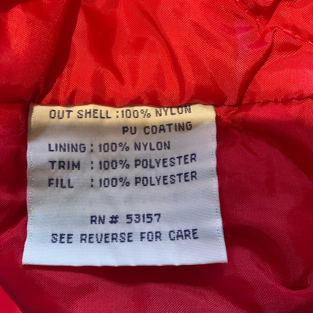 Blazers Red and Black  Satin Bomber Jacket - Picture 7 of 12